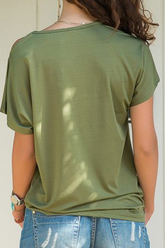 Solid Oblique Collar T-Shirts(7 Colors) Ins Street